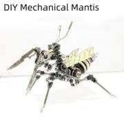 Steampunk 3D Metal Puzzle Mantis Assembly Building Model Educational Jigsaw Toy