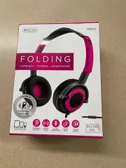 Sentry Folding Headphones in Pink HM423 New Sealed
