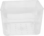 SEWACC Transparent Notepad Holder Compact Memo Pad Organizer for Office Desk Home Durable Storage Case for Easy Access to Notes and Memos