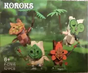 Koroks Figures From Building Boat Blocks - New Sealed 521 Pieces