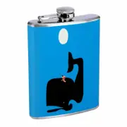 Whale Rider Em1 Flask 8oz Stainless Steel Hip Drinking Whiskey