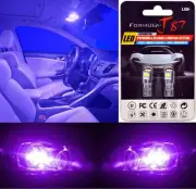 LED 3030 Light Purple 12000K 168 Two Bulbs License Plate Tag Upgrade Fit Show