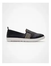 [Taking Shape] Elastic Loafer Flex Shoe in Black