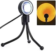 LED Sun Sunset Rainbow Projector Atmosphere USB Night Light Lamp for Room Decor (Sunset)