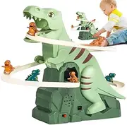 Dinosaur Climbing Slide Toy - Dinosaur Climbing Slide Track,Educational Realistic Track Game Roller Coaster for Boys Girls Indoor Outdoor Park