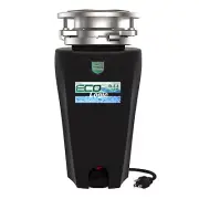Eco Logic 1/2 HP Continuous Feed Garbage Disposal w/ Cord, Stopper, Splash Guard