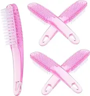 SOESFOUFU 5pcs Nail Cleaning Brush Soft Bristle Brush for Gentle Nail Care for Home Travel Salon Use