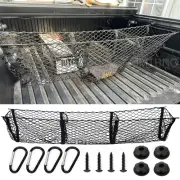 3 Pocket Rear Trunk Bed Envelope Style Mesh Cargo Net For Toyota Tundra Tacoma