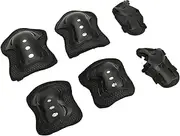 Children's Protective Gear, Soft Sponge 6 Piece Skating Knee Elbow Pads for Kids, Multifunctional for Scooter Riding