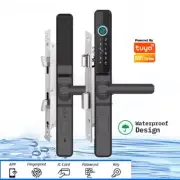 Electronic Outdoor Lock Fingerprint Wifi APP Waterproof Aluminum Sliding Door