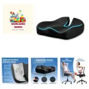 Seat Cushion, Extra Large Memory Foam Cushion for Office Chair Cushions, Ergo...