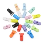 10pcs Baby Plastic Pacifier Clips Red Pink Blue Green Soother Dummy Holder 20mm