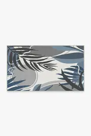 90' x 150' | Machine Washable Runner Rug | Kid & Pet Friendly | Indoor Rug | Tulum Ivory Blue Outdoor Rug | Ruggable