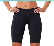2XU WA3027 Womens Black Motion Mid-Rise Compression Shorts Size XS