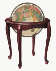 Replogle Queen Anne Illuminated 16 Inch Floor World Globe