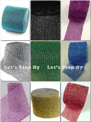 Wedding Decoration Supplies DIAMOND/RHINESTONE WRAP Ribbon Mesh Candle Chair DIY