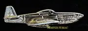 P-51 MUSTANG GOLD XL HAT LAPEL PIN MADE IN US ARMY AIR CORPS AIR FORCE WING WOW