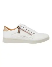 [Hush Puppies] Mimosa Perf Sneaker in White/Copper