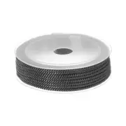 3mm Nylon Cord Beading String Chinese Knot Knitting String, Black, 23ft
