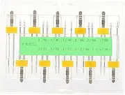 10Pcs Twin Needle Stretch Machine Needles Universal Double Needle Double Twin Needles Pins for Household Sewing Machine