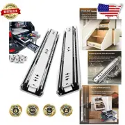 High-Strength 40 Inch Drawer Slides with Full Extension & Safety Lock, 500 lb