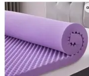 Sinweek 2 Inch Gel Infused Twin Memory Foam Mattress Topper Pad Lavender Purple