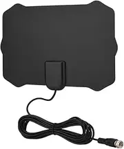 TV Antenna Indoor, Digital Amplified Indoor HDTV Antenna, 50 Miles 25 DB Slim HDTV Digital HD Receiver Amplifier VHF UHF