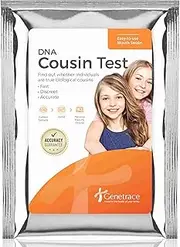 Genetrace DNA Cousin Test - at-Home Collection Kit for Two Potential Cousins - Lab Fees & Shipping Included - Results in 1-2 Days