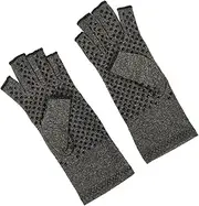 [Kisangel] 1Pair Joint Care Gloves Skid Outdoor Fitness Gloves for Men Women Breathable Half Finger Design for Cycling and Training Durable Palm Protection Flexible Fit