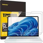 (2 pack) Adeway Surface Laptop Studio 2/1 Screen Protector, Tempered Glass/Ultra Sensitive/HD Clear/Easy Installation, 14.4 Inch Tempered Glass Screen Protector (2029/1964 Model)
