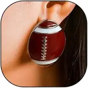 Football Earrings for Women Lightweight Bohemian Football Stud Earrings Soccer Sports Earrings Game Day Earrings for Girls Jewelry Gifty
