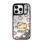 iPhone 16 Pro Mirror Ring Stand Case MagSafe Compatible peach butt sickyaki