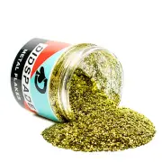6oz Citron Gold 0.015 Gold Metal Flake - Solvent Resistant Glitter