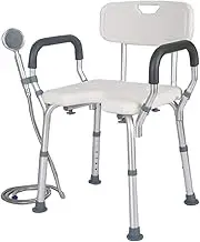 FFSPIIO Heavy Duty Shower Seat, for Travel Bathtub Showering Bench Stool Lightweight Height Adjustable Bathroom Chair Shower Chair