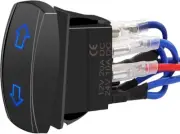 Momentary Polarity Reverse Switch DC 12V 10A DPDT 7Pin 3 Position (ON)-OFF-(ON)