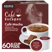 Café Mocha Coffee Beverage, Single-Serve K-Cup Pods, 60 Count