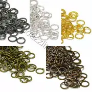 Lot of 100 Open 6mm Round Jump Rings 21 Gauge 0.71mm Jewelry Jumpring Findings