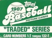 TOPPS 1987 Traded Complete Baseball Card Set, UNOPENED-Full Set of 132 Cards