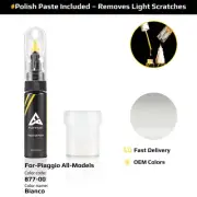 Touch Up Paint For Piaggio All Models 877/00 Bianco With Polish Paste