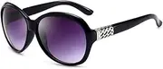 [HCHES] Vintage Round Sunglasses Women Retro Designer Classic Sun Glasses Fashion Big Frame Gradient Ladies Oculos De Sol