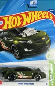 Hot Wheels Chevy Super Volt Green #101 Mainline 2025 Case E | New EV Car