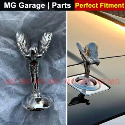 Silver Grille Emblem Spirit of Ecstasy fit Rolls Royce Cullinan Ghost Phantom