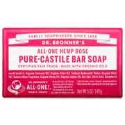 Dr Bronner's Pure-Castile Bar Soap Rose | Flora & Fauna AU