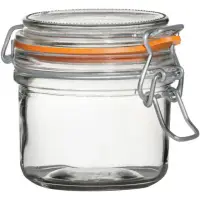 在飛比找momo購物網優惠-【Utopia】扣式玻璃密封罐 橘200ml(保鮮罐 咖啡罐