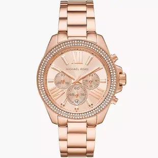 Michael Kors MK Wren 三眼計時晶鑽女錶-42mm MK7430