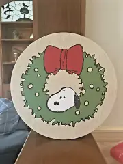 Snoopy Pottery Barn Disney Peanuts holiday Christmas party placemat school SET 4