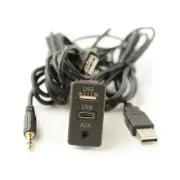 Car Dashboard Extension Cable USB Type-C Aux Charging for Cellphone