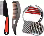 Dandruff Comb, Stainless Steel Fine Tooth Dandruff Remover Comb and Dandruff Rel