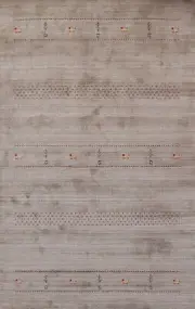 Artisan-crafted Gabbeh Rug Wool Handmade Bedroom Carpet 5x8 ft.