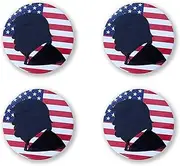 [Tiny pets] 2024 Election Button, 2024 Elections Buttons Brooch Campaign Support Pin Badge vote2024 Presidential Election Supporter vote pins (4PCS), Plastic, no gemstone